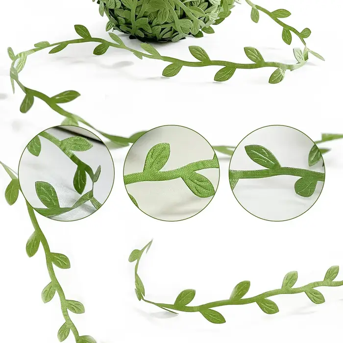 Feuilles de vigne vertes artificielles pour bricolage