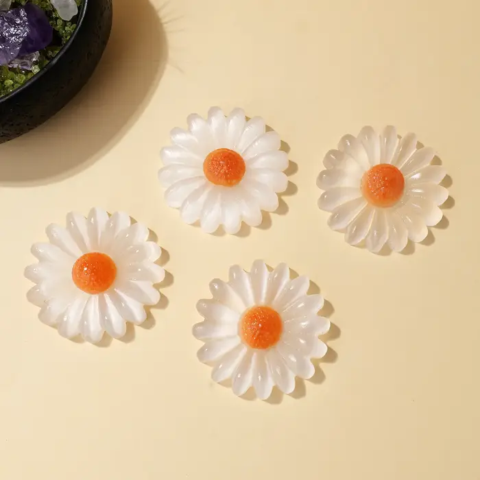 Fleur de sélénite blanche en cristal naturel