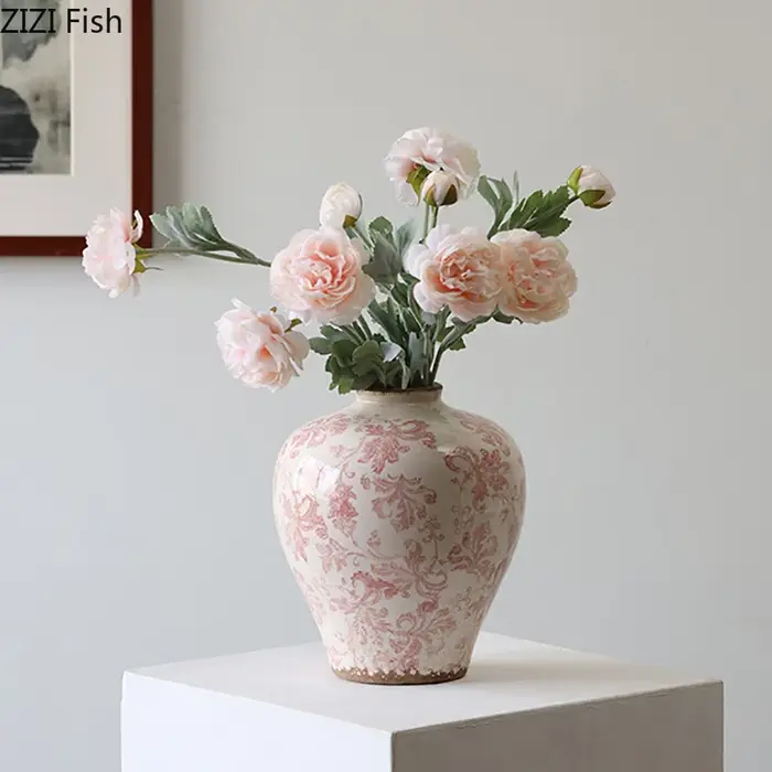 Vase créatif à Texture craquelée