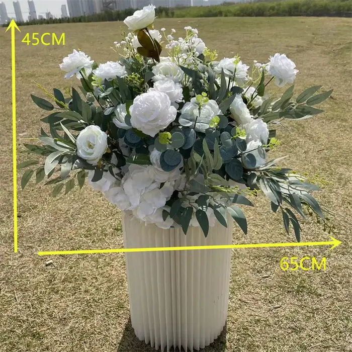 Boule de fleurs artificielles en saule vert