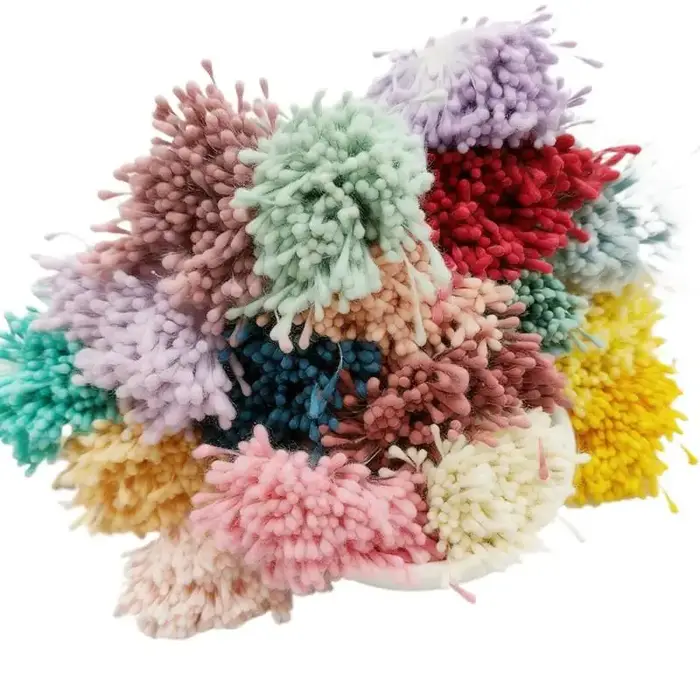400 pièces de 2 mm, mini-tiges de fleurs artificielles