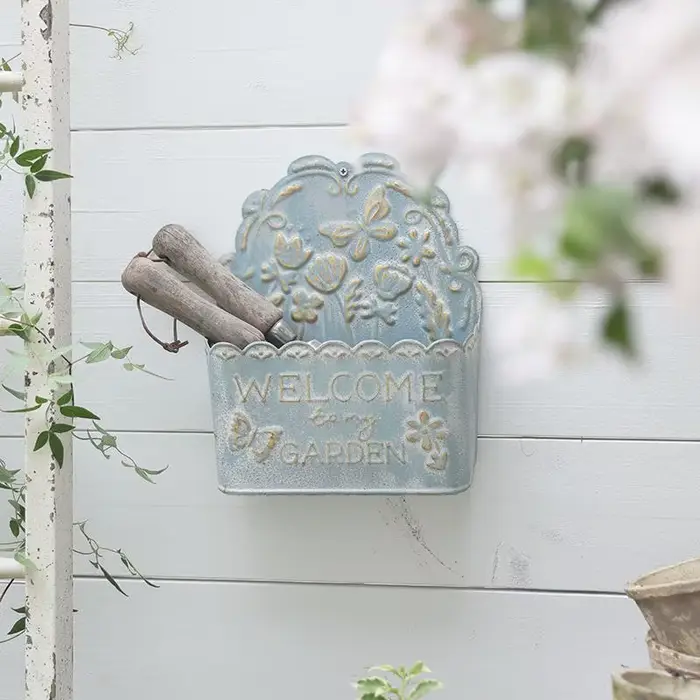 Pot de fleurs suspendu Vintage en fer forgé