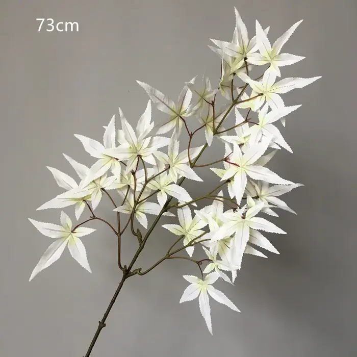 Fausse fleur artificielle en cuir chevelu d'érable