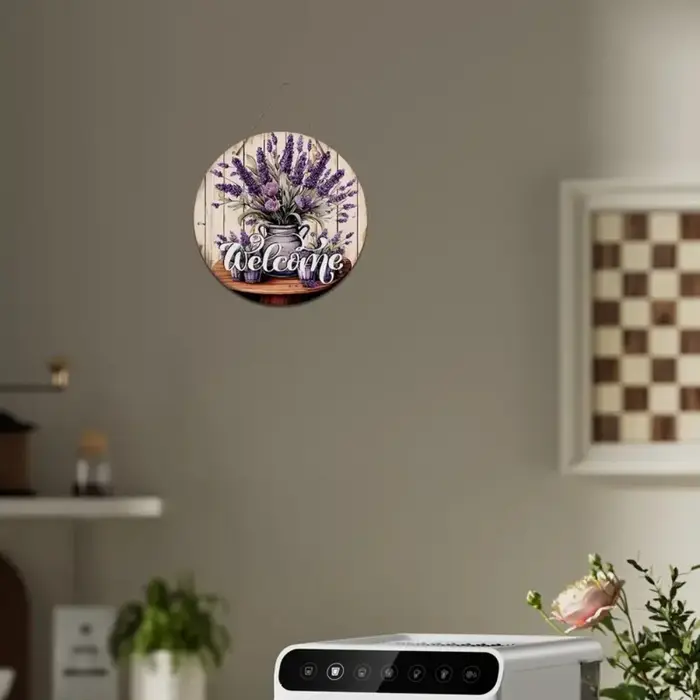 Panneau de plante de fleur de bienvenue Vintage