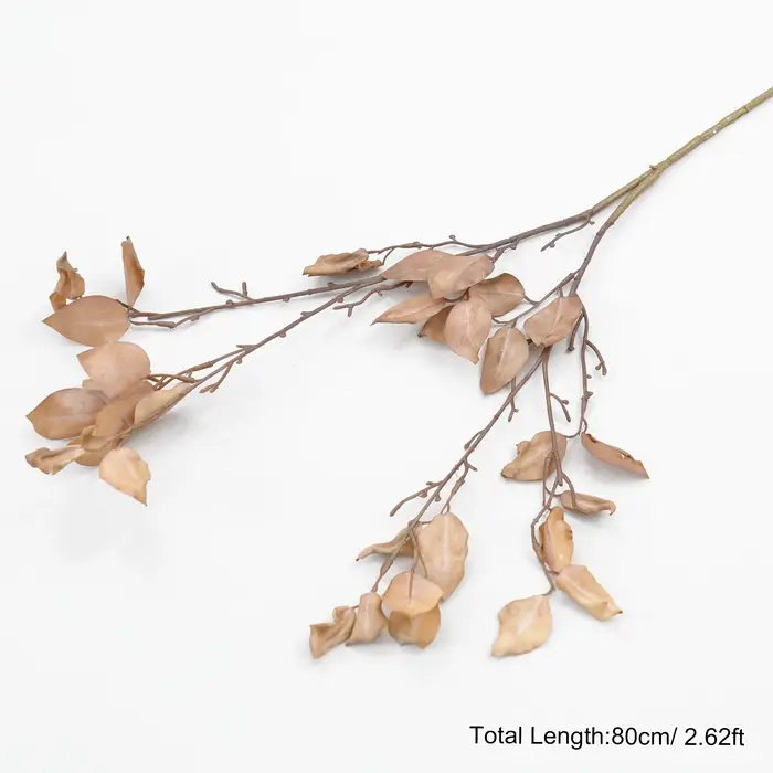 A2024 feuilles jaunes de gingembre branche de plante artificielle maison chambre Vase décor de Table matériel d'arrangement de fleurs de mariage accessoires de tir