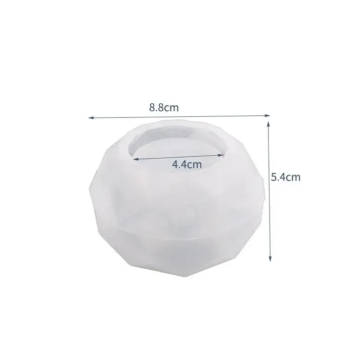 Pot de fleurs en béton, moule en Silicone, conteneur de stylo en diamant, boîte de rangement, couett
