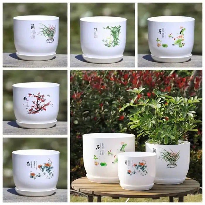 Pot de fleur en plastique extra large