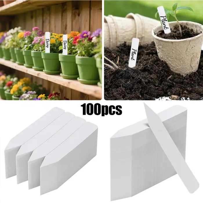Étiquettes de plantes de jardin, accessoires pour plantes, pots de fleurs, étiquettes de plantes en plastique imperméables, marqueurs de pépinière, étiquettes de plateau, outil de bricolage