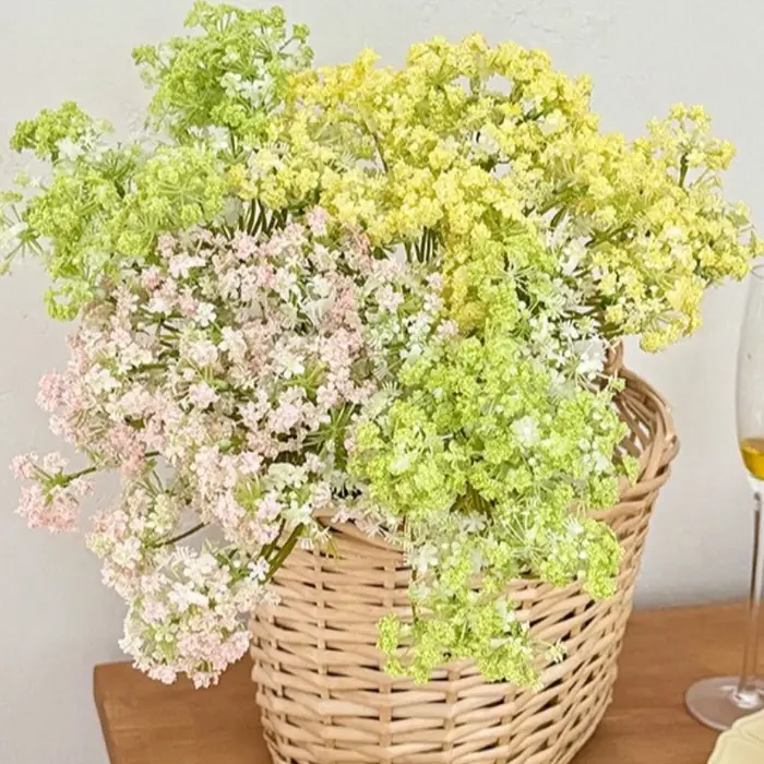 Fleurs artificielles en dentelle à tige longue en mousse de 91CM