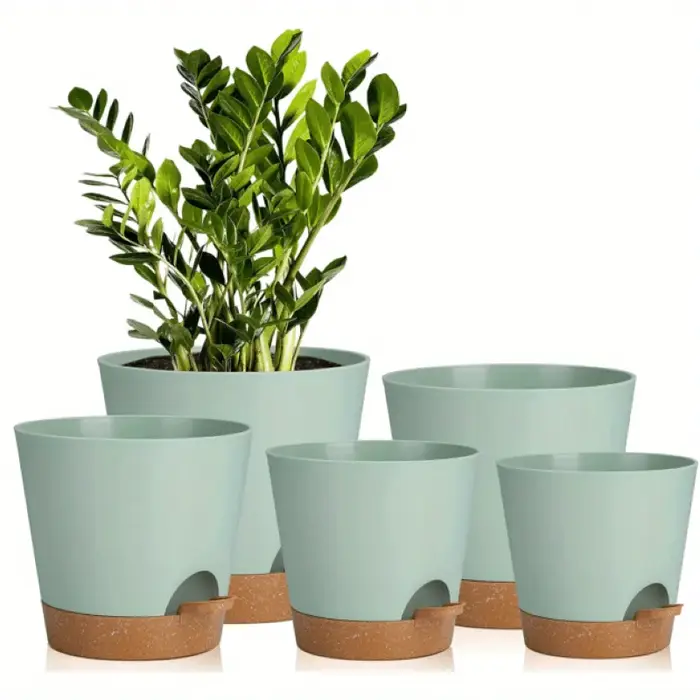 Pots de plantes d'intérieur à arrosage automatique