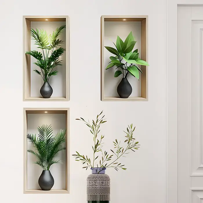 Autocollant Mural plantes vertes