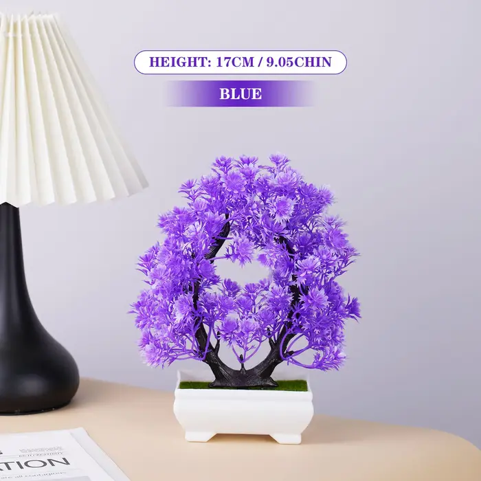 Bonsaï Élen pot, beau petit arbre, fausses fleurs, ornements pour la maison, fête de jardin