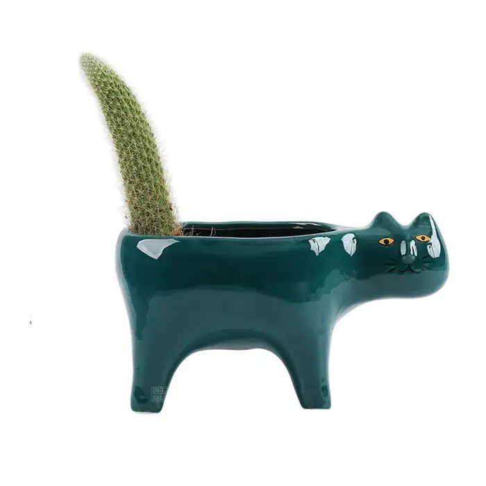 Pot de balcon en Pot pour chat succulent, décoration de jardin pour la maison, Pot de fleur, ornemen