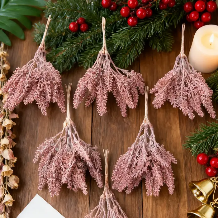 Plantes artificielles Or Faux Blé Oreille Arbre De Noël Décoration Maison Chambre De Mariage Arc Accessoire Décor Bricolage Bonbons Boîte Scrapbook