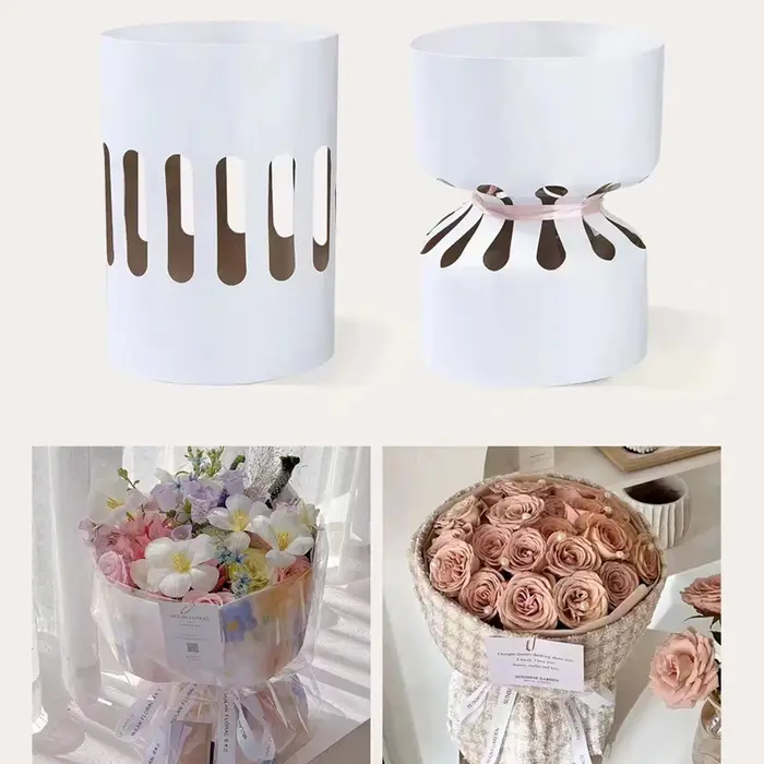 Papier Kraft pour Doublure de Fleurs Rose GT