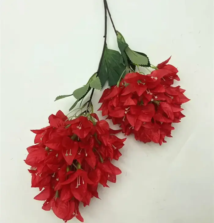 Branche d'arbre de fleur de bougainville artificielle
