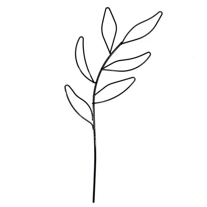 Treillis d'escalade de plantes en métal en forme de feuille, Support de croissance de vignes d'intér
