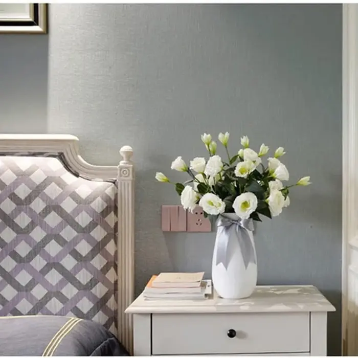 Bouquet de fleurs Eustoma artificielles en soie