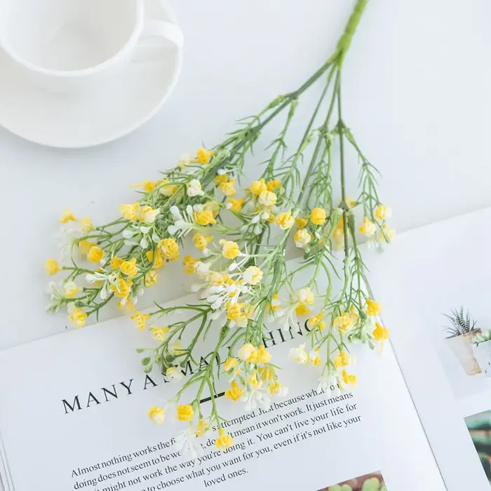 1pc fleurs artificielles plantes gypsophile mariage Bouquet de mariée maison chambre Vase Table jardin bricolage cadeaux photographie accessoires Decora