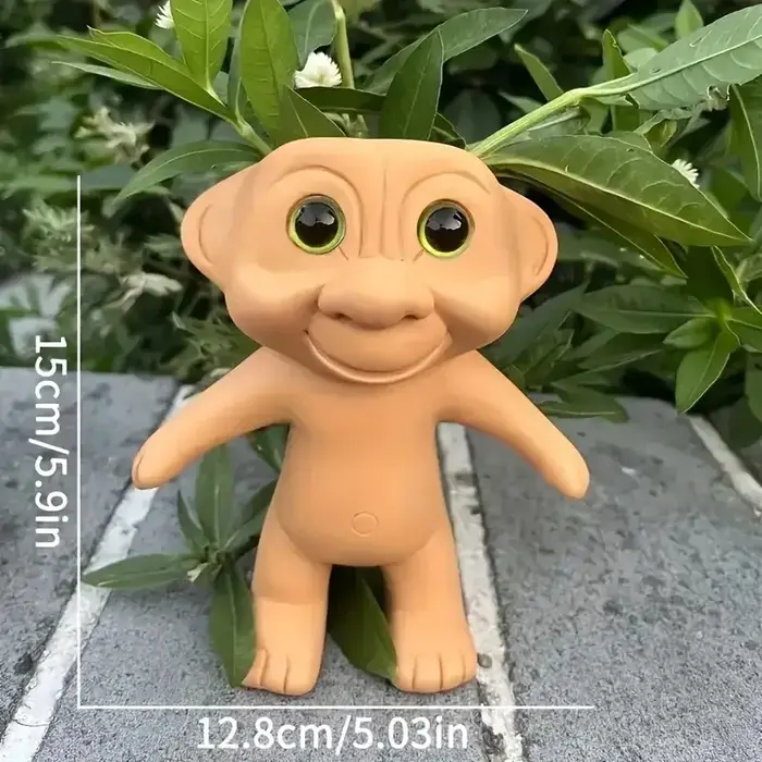 Pot de plante succulente ET Alien en résine