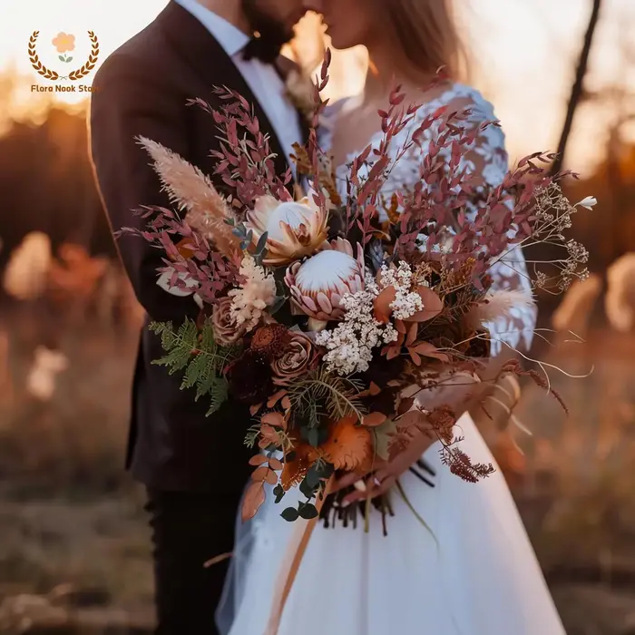 Bouquet de feuilles d'eucalyptus rouge véritable