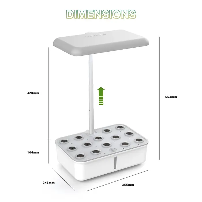 MOES Tuya Machine de croissance de plantes intelligente système de culture hydroponique de jardin synchronisation d'herbes intérieures LED poussent des lumières pour Pots de fleurs à la maison