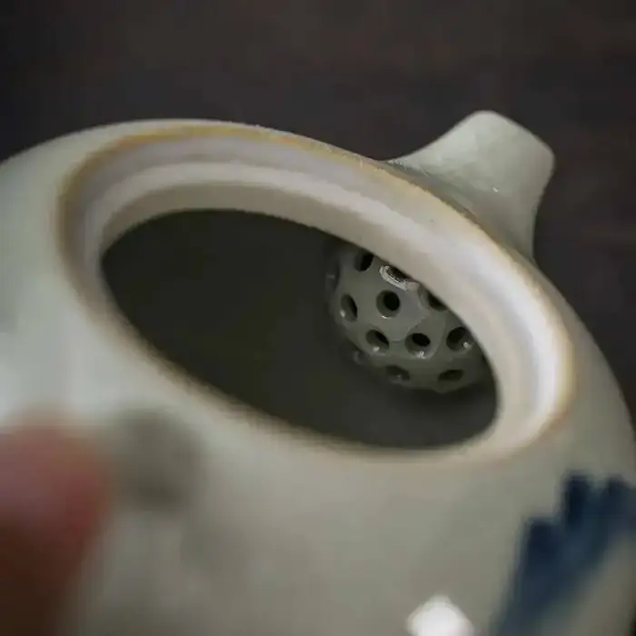 Pots à thé au four Ge peints à la main