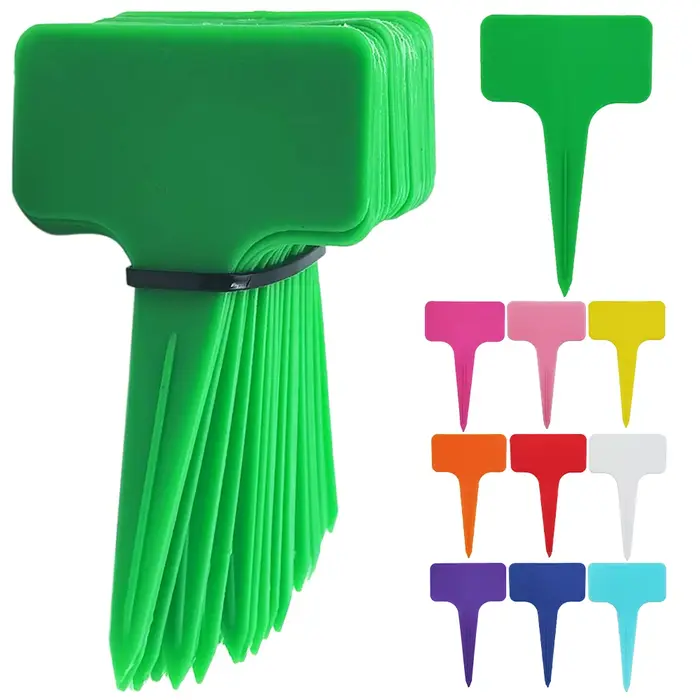 Étiquettes de plantes imperméables en plastique en forme de T, marqueur 59x98mm, pour semis de fleur