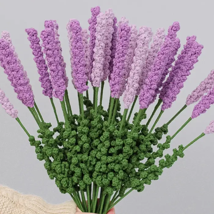 Fleur au crochet lavande