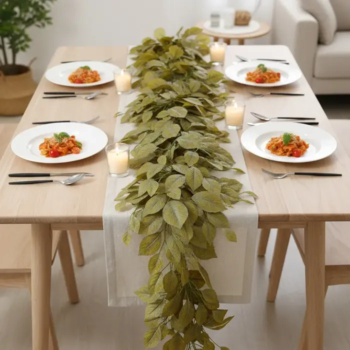 Simulation de feuilles d'eucalyptus
