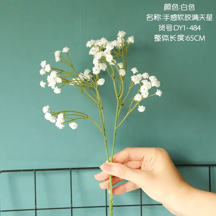 Fausses Fleurs Artificielles, 90 Têtes, 65cm, 1 Branche, Décoration de Mariage, ixà Domicile, Bricol