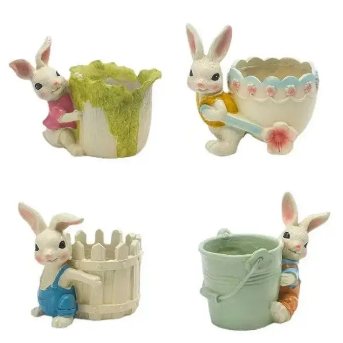 Joli pot de fleurs créatif en résine