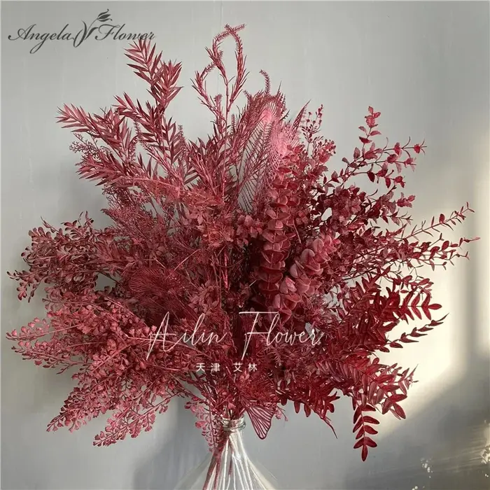 Rose artificielle rouge bordeaux pour mariage