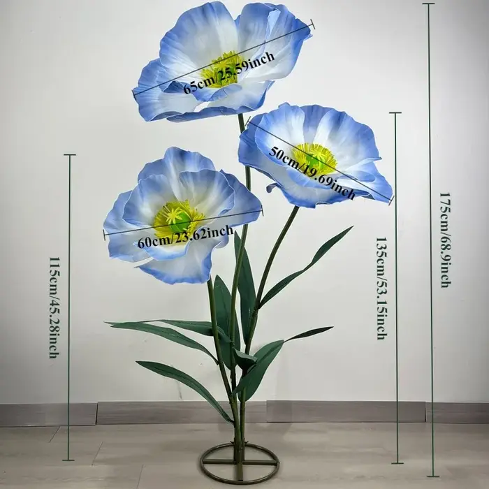 Grands fleurs en papier artificielles géantes