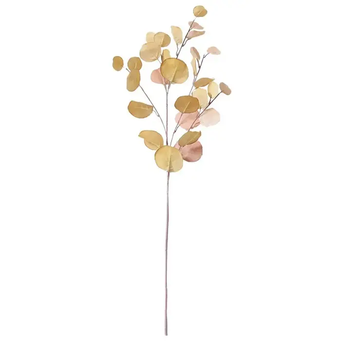 Plantes artificielles de cuir chevelu d'eucalyptus rose