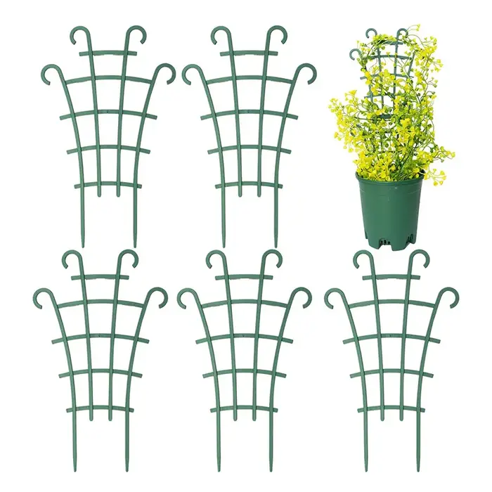 Mini support de fleurs d'escalade, 2 pièces, support de balcon, radis vert, rose, vigne, tige de support d'escalade, outils de jardinage