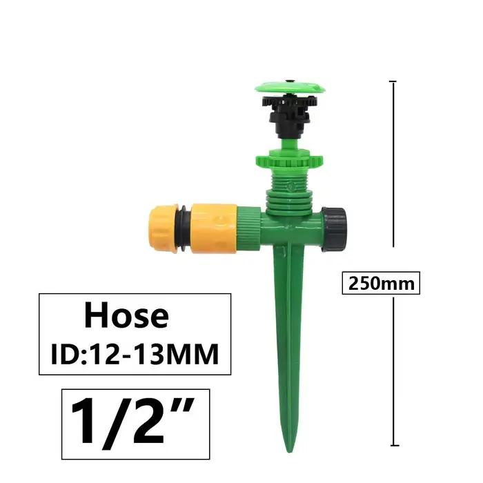 Buses d'arrosage à jet rotatif automatique, filetage mâle 1/2 ", d'argile de jardin, pelouse, serre,