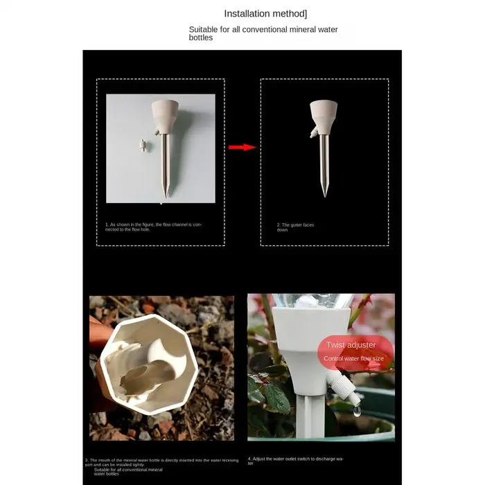 Système d'irrigation goutte-à-goutte réglable 3 pièces