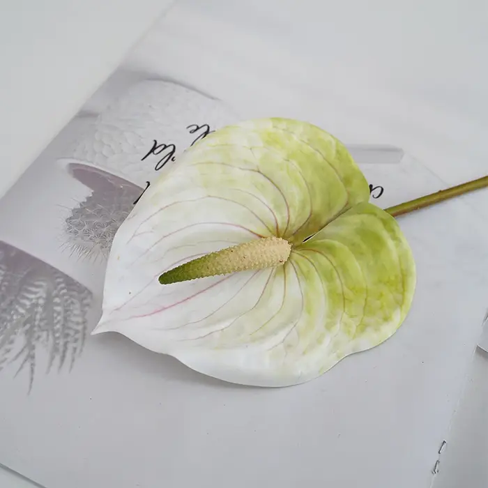 Bouquets de fleurs d' Anthurium artificielles en PU