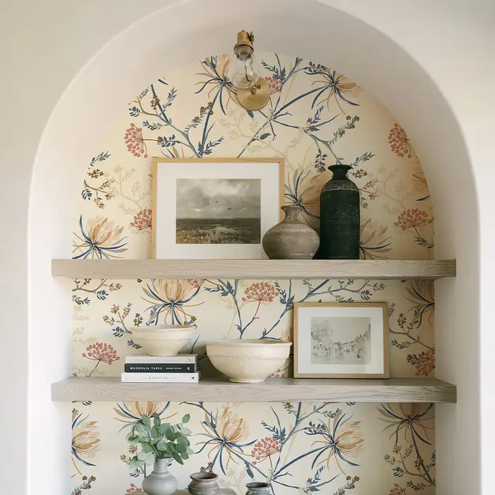 Papier peint auto-adhésif Floral, véritable imperméable, pour la décoration de la maison, papier peint amovible en PVC pour meubles et armoires
