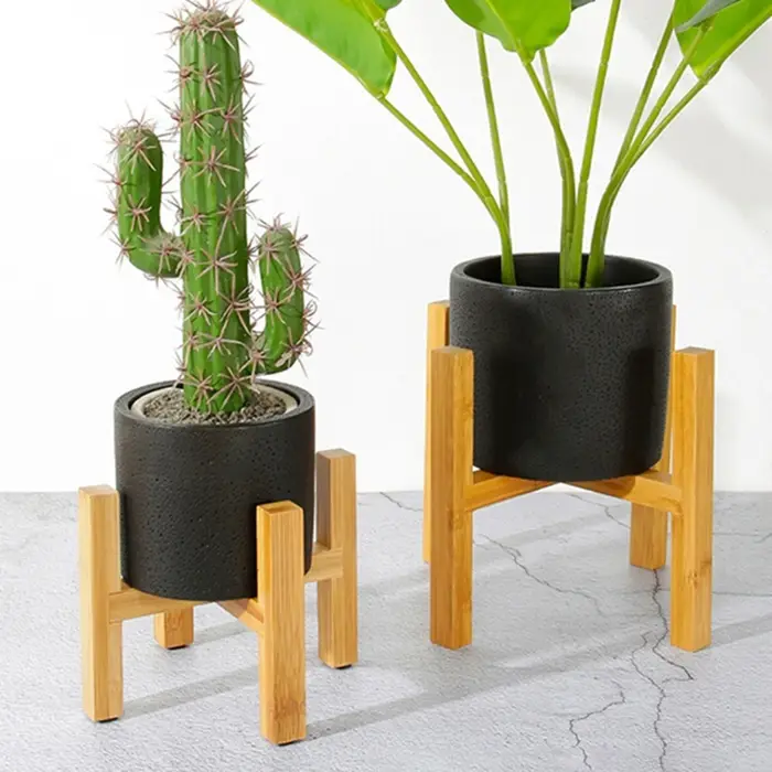 Présentoir de jardinière sur pied d'intérieur