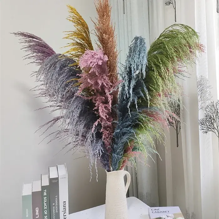 Grande herbe de Pampas naturelle de 80cm