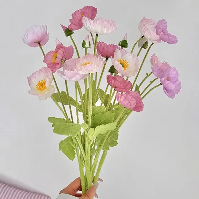 Fleur artificielle à 4 têtes
