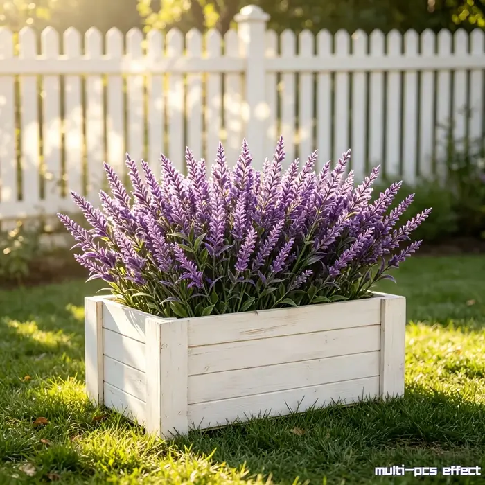 1/2/3/5 pièces de fleurs artificielles de lavande, fausses fleurs de lavande violettes, adaptées à la décoration intérieure/extérieure, aux porches et aux cours.