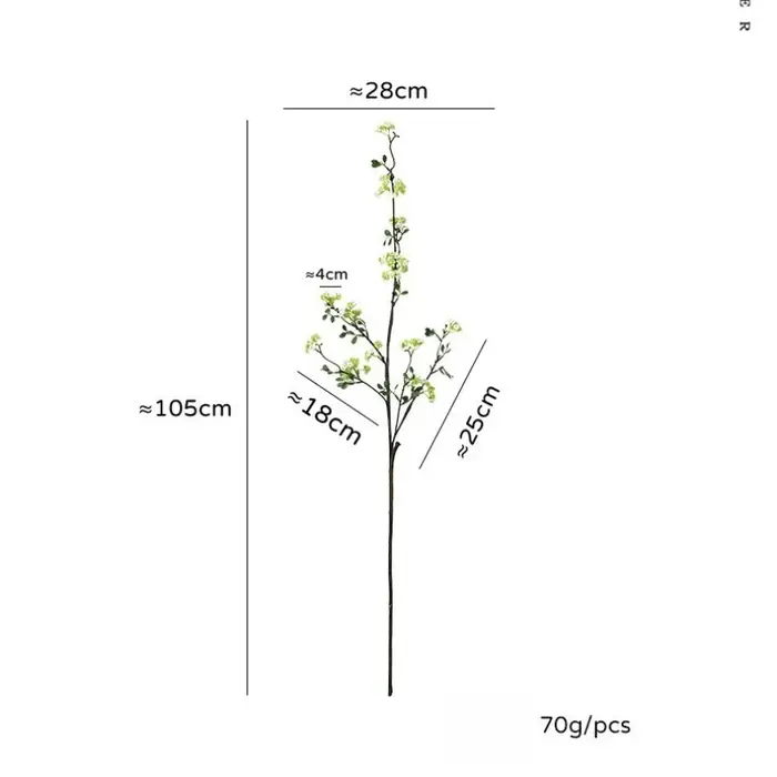 5 pièces de fleurs artificielles en soie