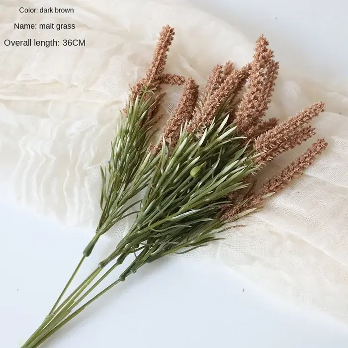 Fleur artificielle de Malt 36cm, plante verte pour décoration de mariage