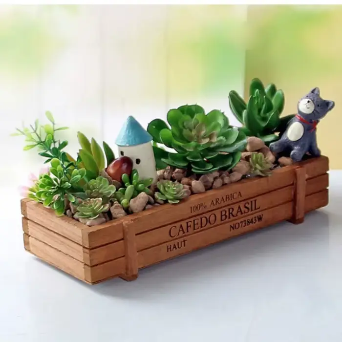Pot de plantes de jardin rétro