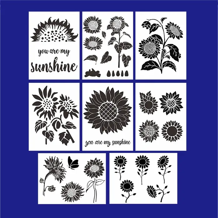 Pochoir tournesol pour Halloween