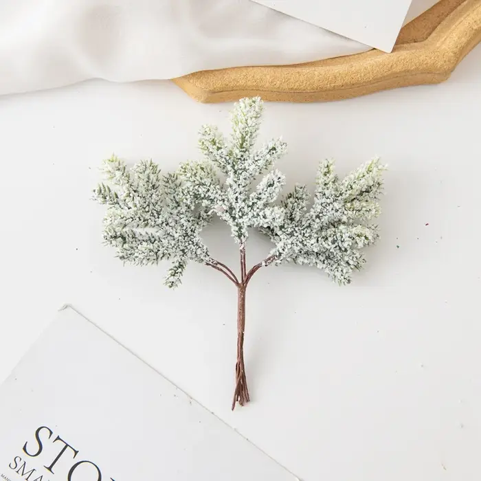 Plantes artificielles Branches D'or Avec Frost Arbre De Noël Table À Manger Centre Accueil Arrangeme