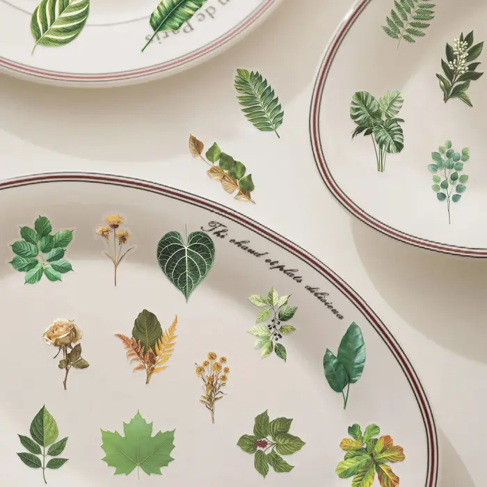 Autocollants Graffiti feuilles de plantes